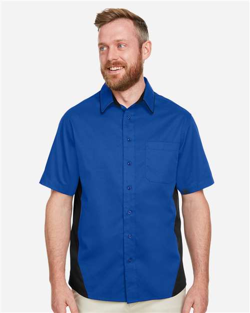 Men's Flash IL Colorblock Shirt - OnModelFront - B266B9753 - True Royal/ Black