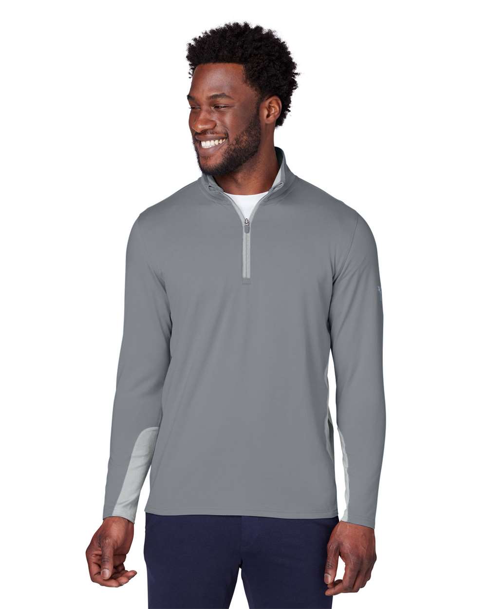 Gamer Golf Quarter-Zip Pullover - OnModelFront - B18446093 - Quiet Shade