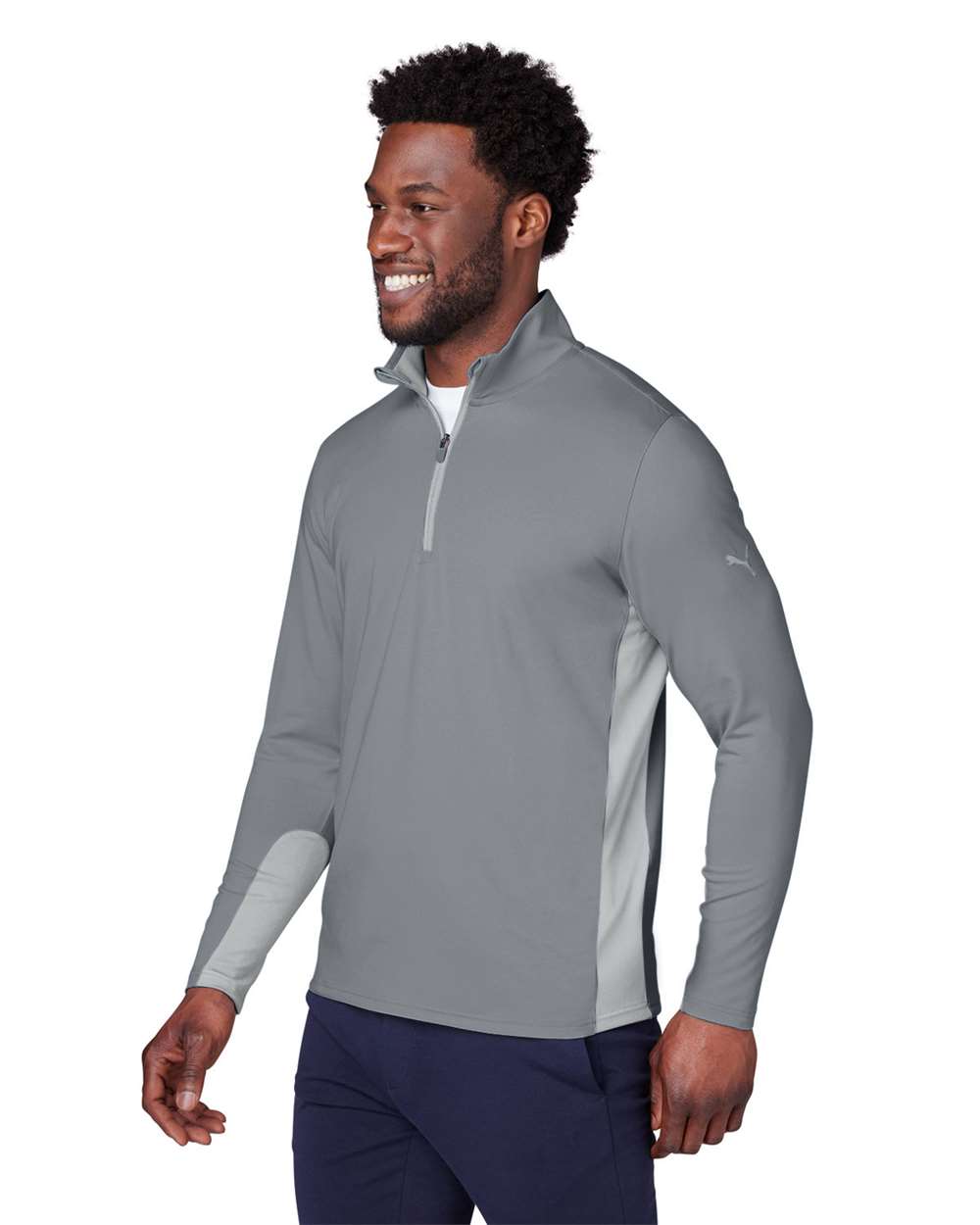 Gamer Golf Quarter-Zip Pullover - OnModelSide - B18446093 - Quiet Shade
