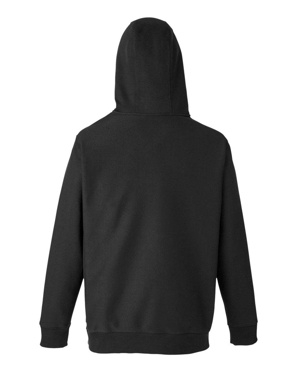 Unisex Zone HydroSport™ Heavyweight Quarter-Zip Hooded Sweatshirt - Back - B762D9502 - Black