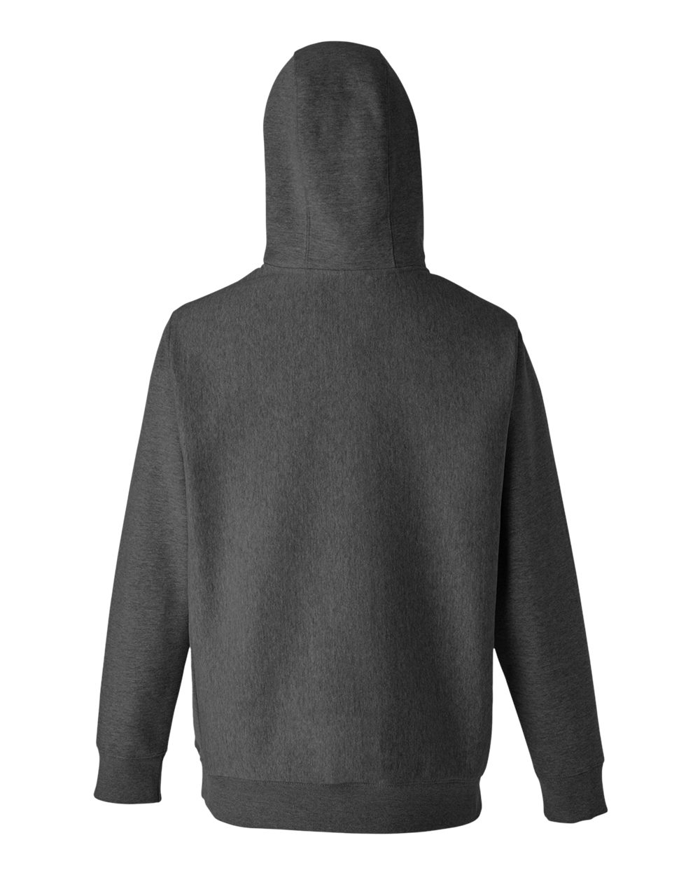 Unisex Zone HydroSport™ Heavyweight Quarter-Zip Hooded Sweatshirt - Back - B762D9024 - Dark Grey Heather