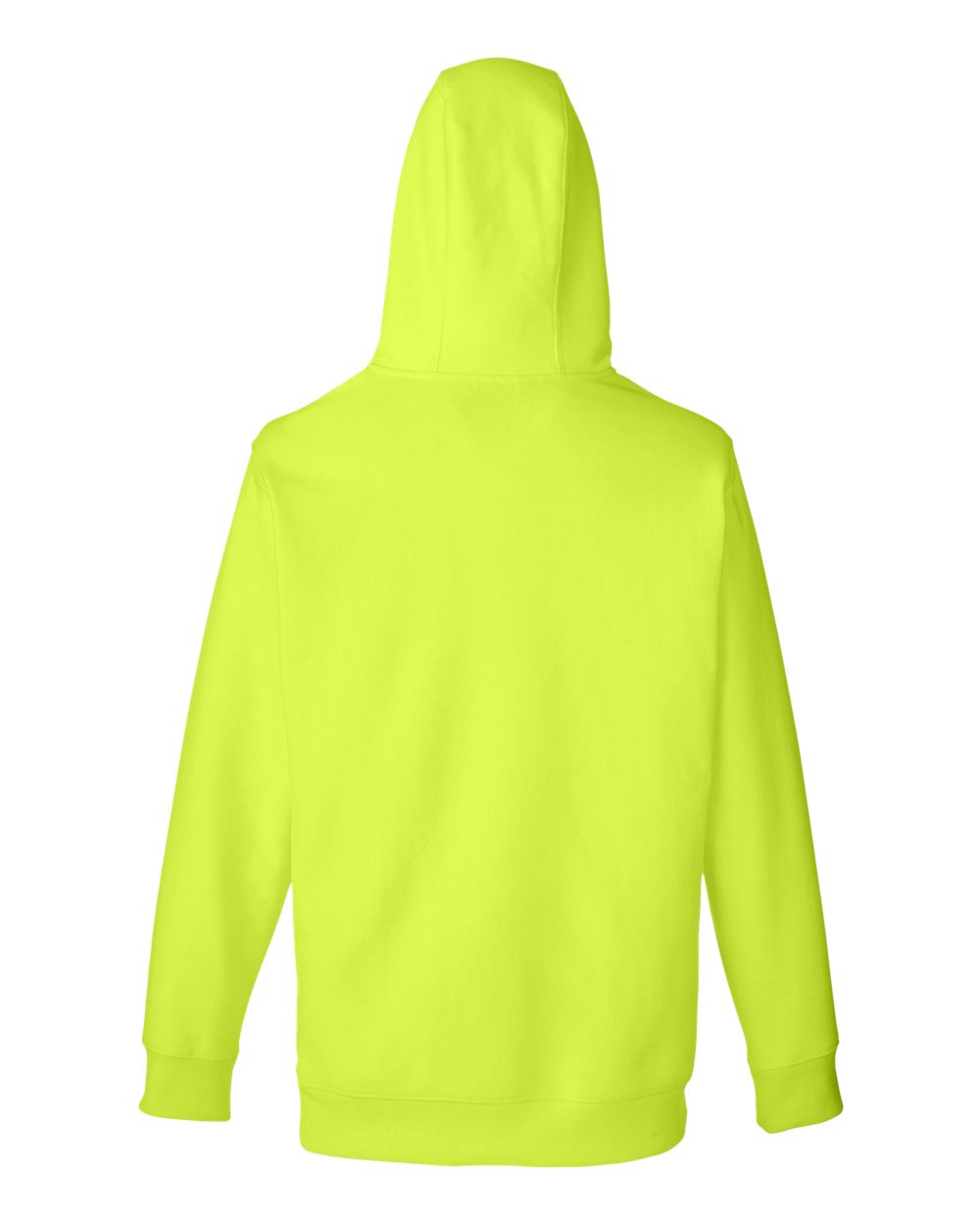 Unisex Zone HydroSport™ Heavyweight Quarter-Zip Hooded Sweatshirt - Back - B762D9172 - Safety Yellow