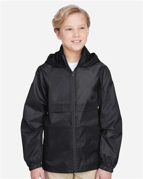 Youth Zone Protect Lightweight Jacket - OnModelFront - B730D9506 - Black