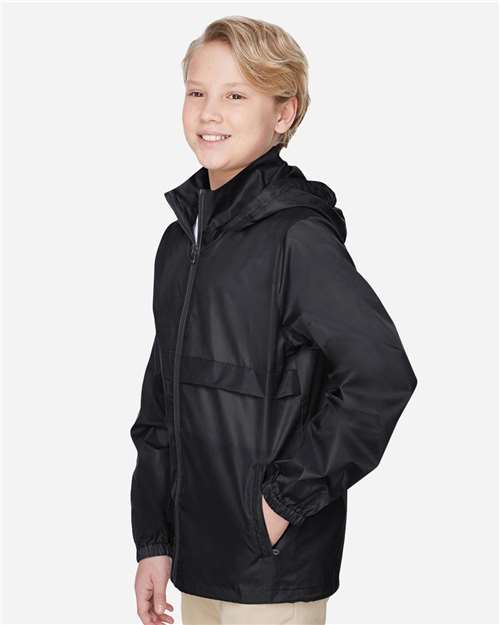 Youth Zone Protect Lightweight Jacket - OnModelSide - B730D9506 - Black