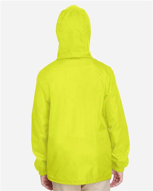 Youth Zone Protect Lightweight Jacket - OnModelBack - B730D9173 - Safety Yellow