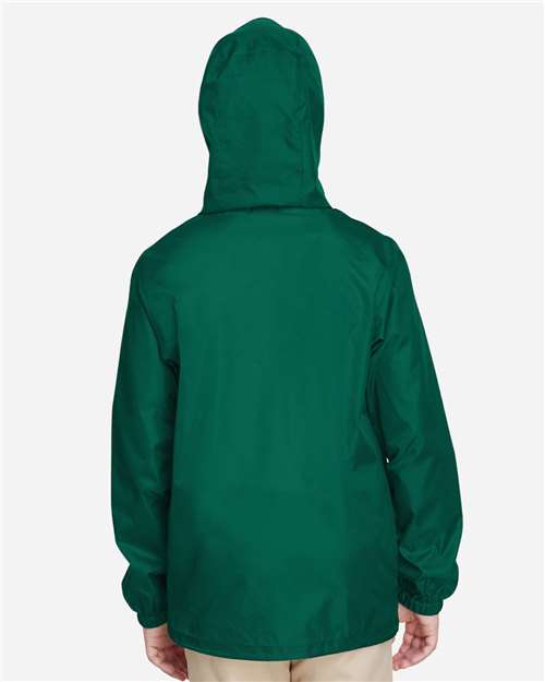 Youth Zone Protect Lightweight Jacket - OnModelBack - B730D9073 - Sport Forest