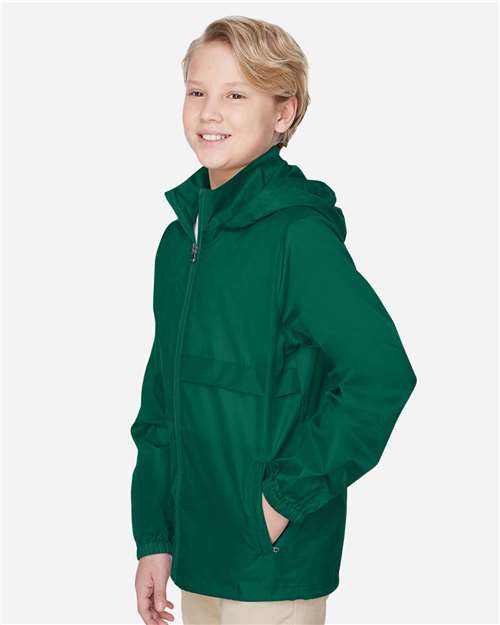 Youth Zone Protect Lightweight Jacket - OnModelSide - B730D9073 - Sport Forest