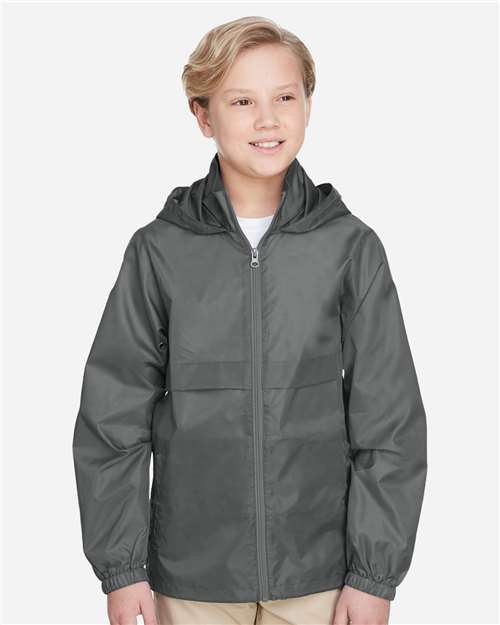 Youth Zone Protect Lightweight Jacket - OnModelFront - B730D9133 - Sport Graphite