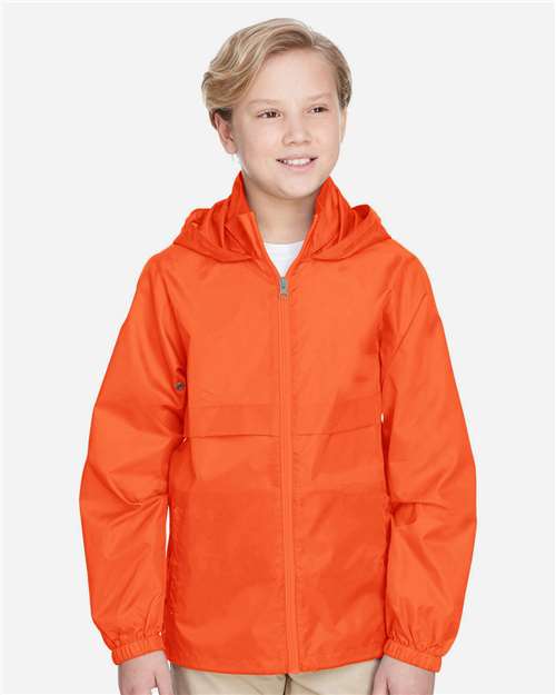 Youth Zone Protect Lightweight Jacket - OnModelFront - B730D9663 - Sport Orange