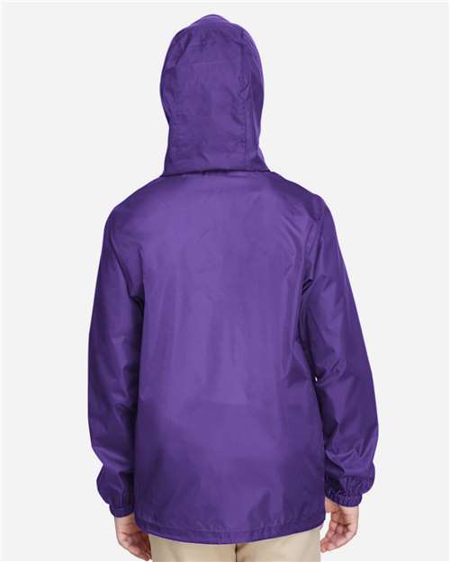 Youth Zone Protect Lightweight Jacket - OnModelBack - B730D9673 - Sport Purple
