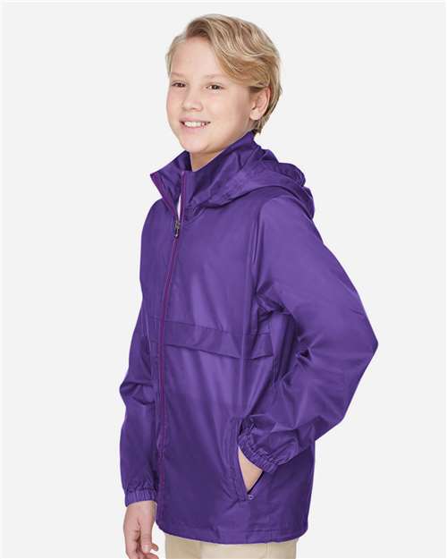 Youth Zone Protect Lightweight Jacket - OnModelSide - B730D9673 - Sport Purple