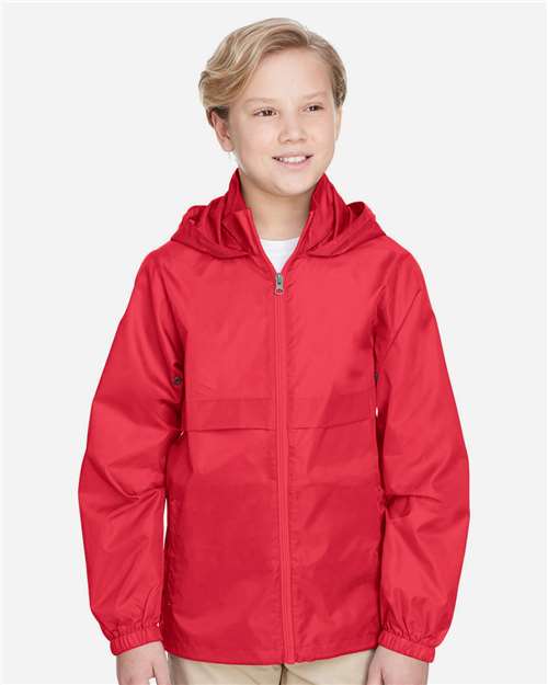 Youth Zone Protect Lightweight Jacket - OnModelFront - B730D9703 - Sport Red