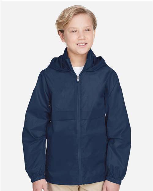 Youth Zone Protect Lightweight Jacket - OnModelFront - B730D9653 - Sport Dark Navy
