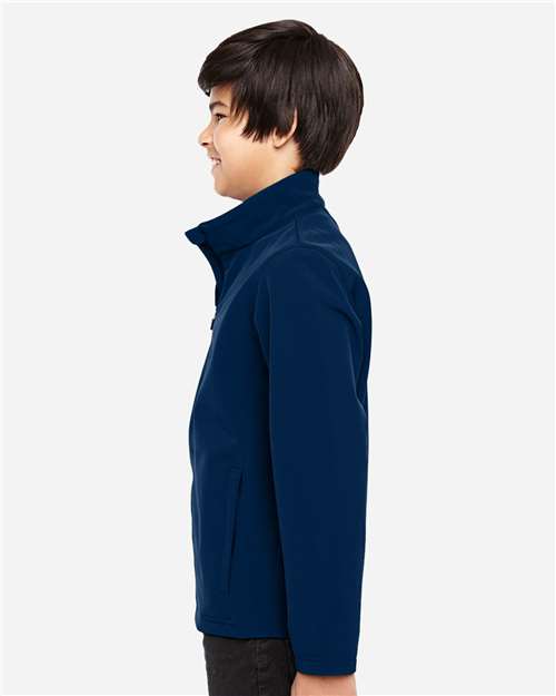 Youth Leader Soft Shell Jacket - OnModelSide - B744D9653 - Sport Dark Navy