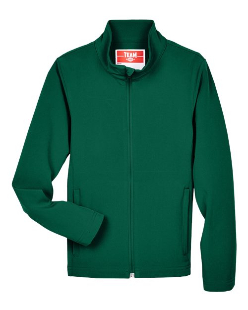 Youth Leader Soft Shell Jacket - Front - B744D9074 - Sport Forest