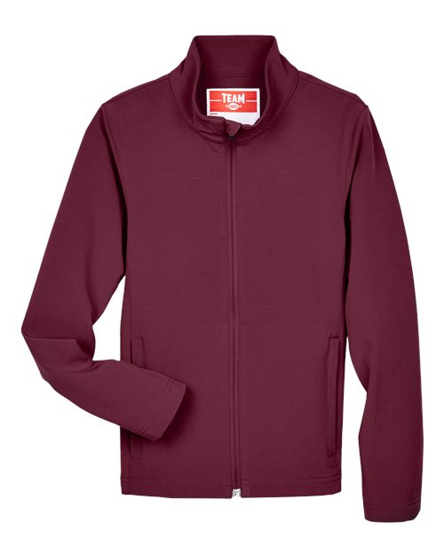 Youth Leader Soft Shell Jacket - Front - B744D9533 - Sport Maroon