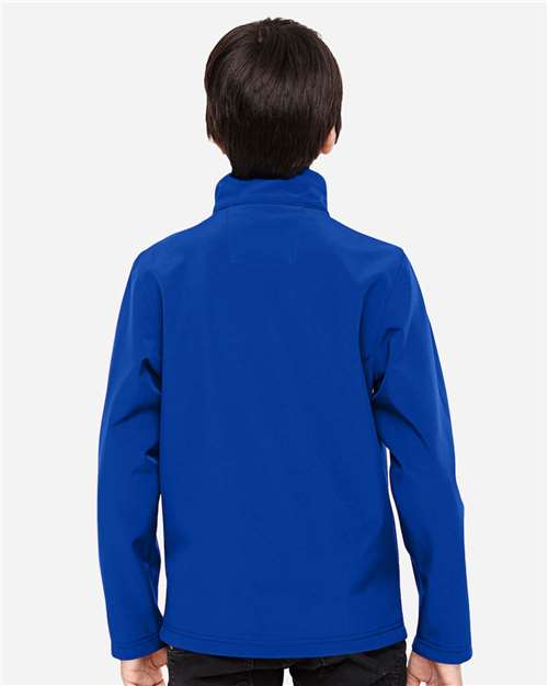 Youth Leader Soft Shell Jacket - OnModelBack - B744D9753 - Sport Royal