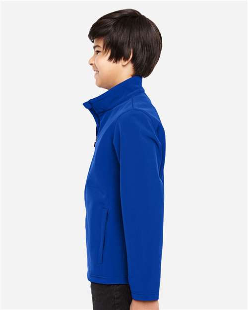 Youth Leader Soft Shell Jacket - OnModelSide - B744D9753 - Sport Royal