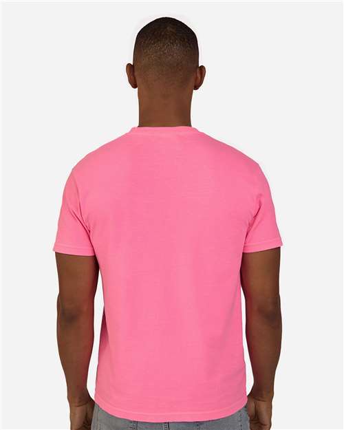 Unisex Colors Garment-Dyed T-Shirt - OnModelBack - B807E0039 - Neon Pink