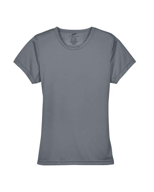 Women's Cool & Dry Sport Performance Interlock T-shirt - Front - B908E1622 - Charcoal