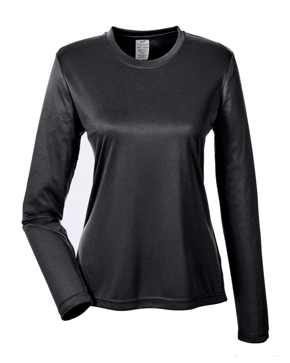 Women's Cool & Dry Performance Long-Sleeve Top - Front - B936E1505 - Black