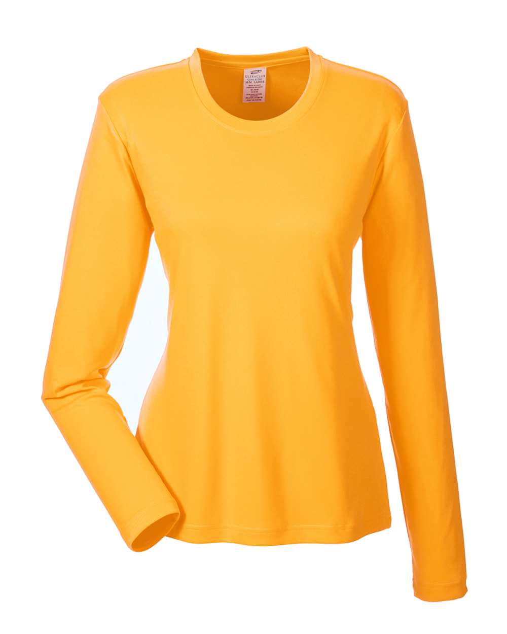 Women's Cool & Dry Performance Long-Sleeve Top - Front - B936E1123 - Gold