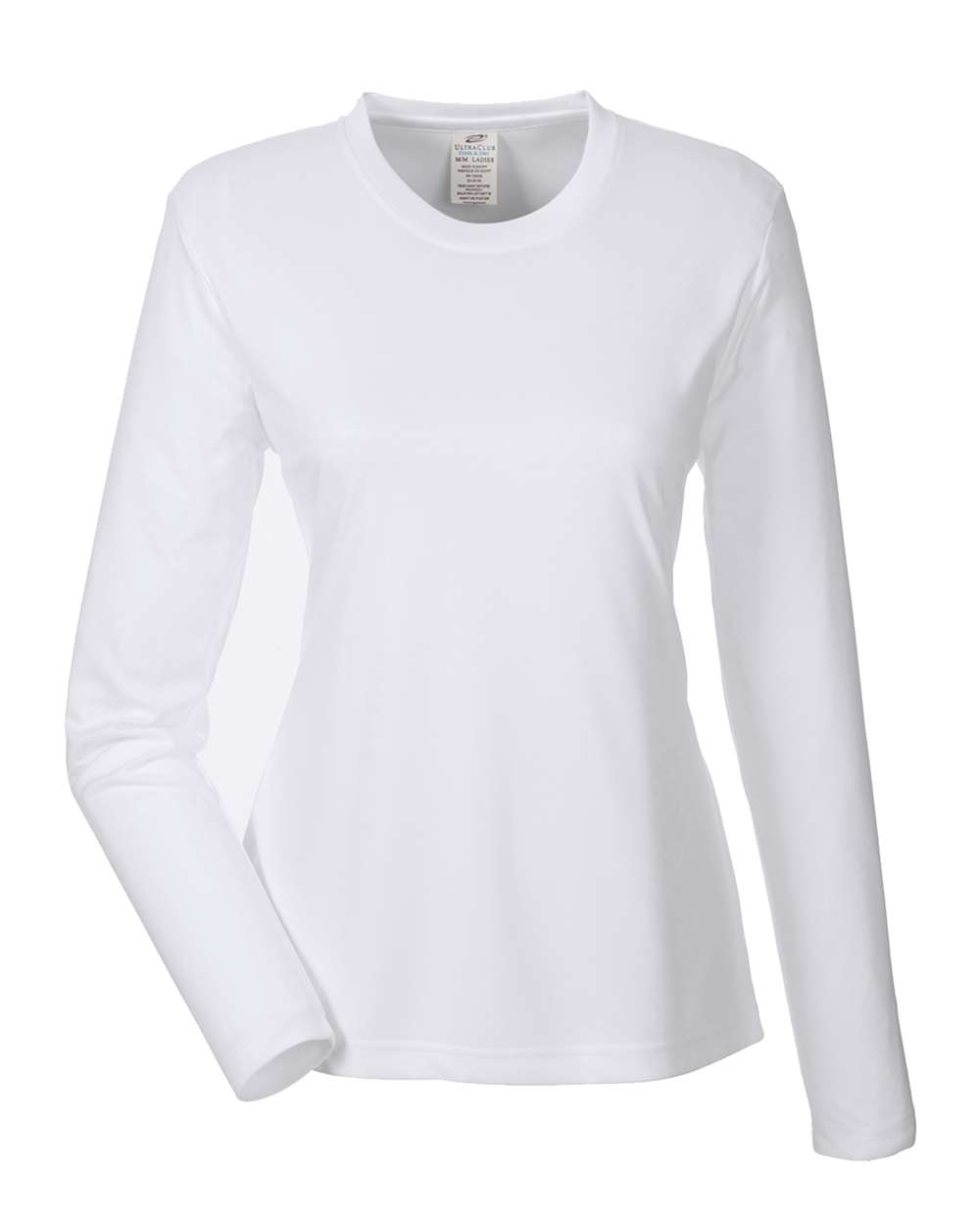 Women's Cool & Dry Performance Long-Sleeve Top - Front - B936E1003 - White