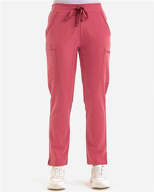 Women's Relentless Stretch Cargo Scrub Pants - OnModelFront - B295D5302 - Calm Pink