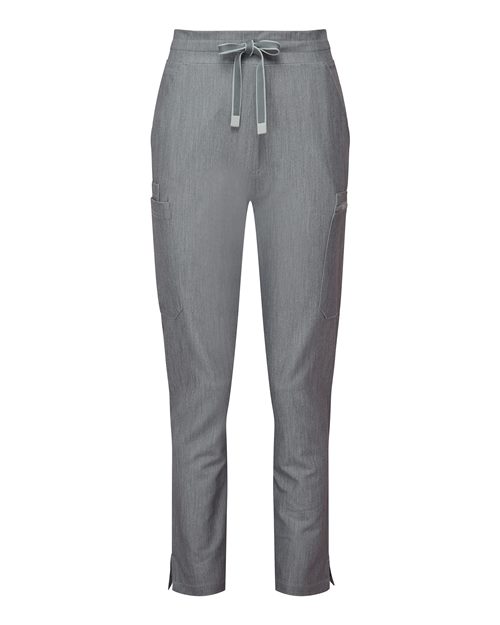 Women's Relentless Stretch Cargo Scrub Pants - Front - B295D5092 - Dynamo Grey
