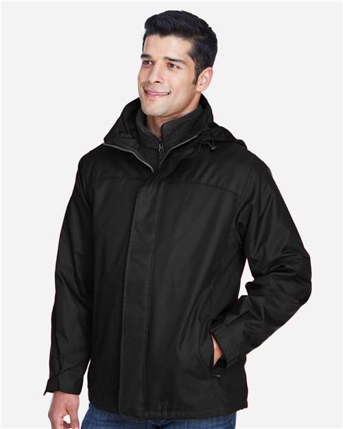 Men's 3-in-1 Insulated Jacket - OnModelSide - B134D3506 - Black