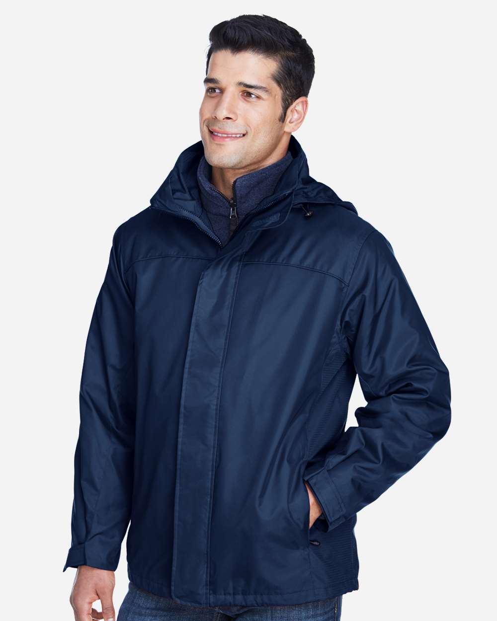 Men's 3-in-1 Insulated Jacket - OnModelSide - B134D3652 - Midnight Navy