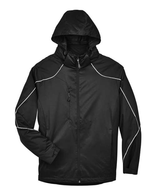Men's Angle 3-In-1 Jacket with Bonded Fleece Liner - Front - B148D3506 - Black