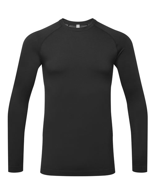 Men's Unstoppable Fresh Long Sleeve Underscrub Base Layer T-Shirt - Front - B290D5503 - Black