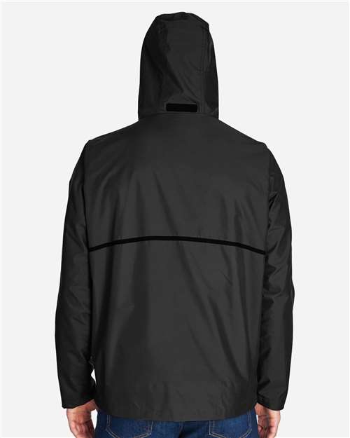 Unisex Conquest Jacket with Mesh Lining - OnModelBack - B726D9502 - Black