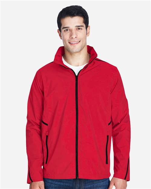Unisex Conquest Jacket with Mesh Lining - OnModelFront - B726D9702 - Sport Red