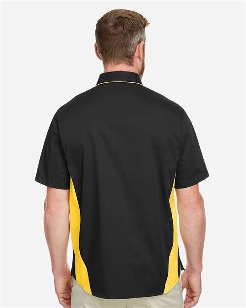 Men's Tall Flash IL Colorblock Shirt - OnModelBack - B267B9109 - Black/ Sunray Yellow