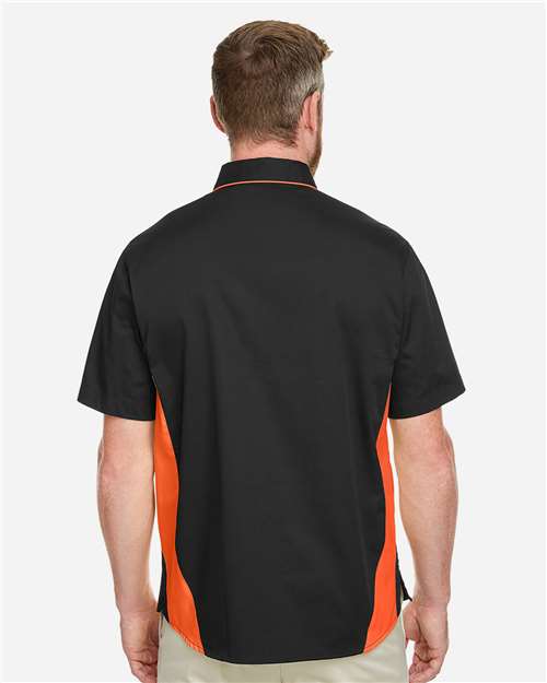 Men's Tall Flash IL Colorblock Shirt - OnModelBack - B267B9115 - Black/ Team Orange