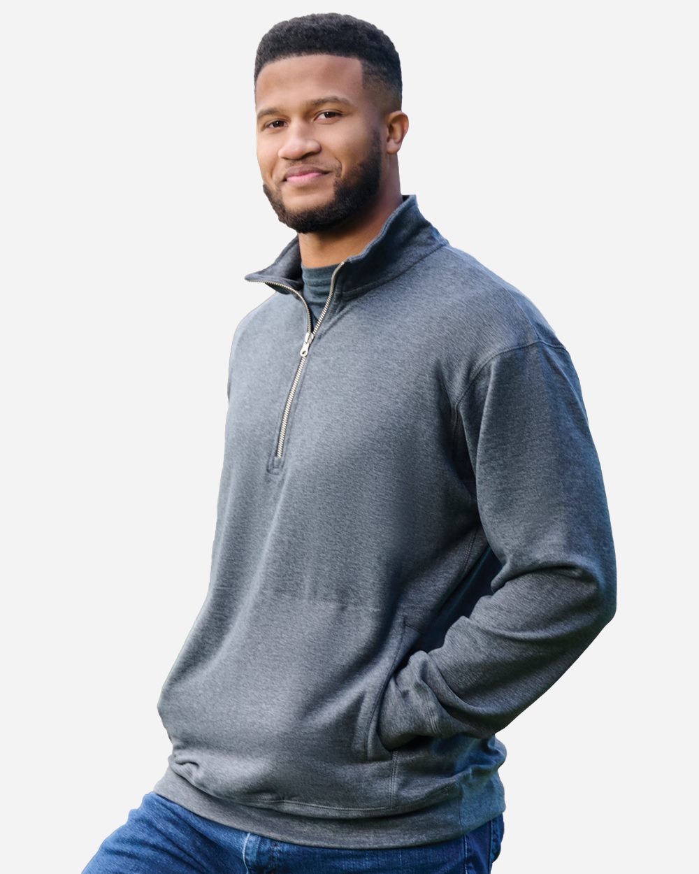 Electric Fleece Quarter-Zip Sweatshirt - styleImage