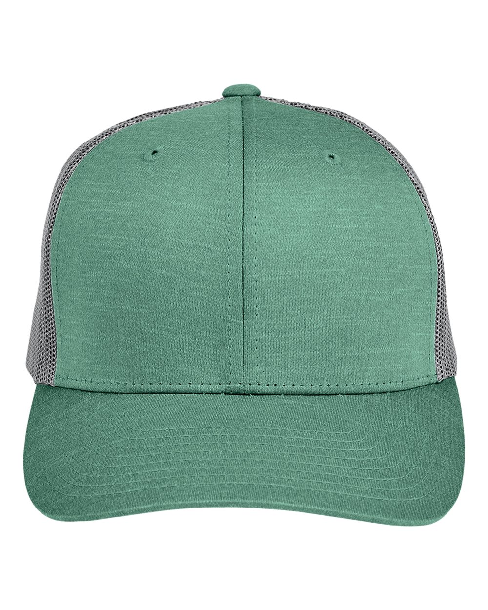 Zone Sonic Heather Trucker Cap - Front - B741D9540 - Sport Forest/ Sport Graphite