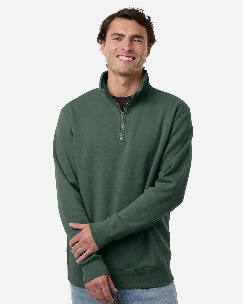 Midweight Quarter-Zip Pullover - styleImage