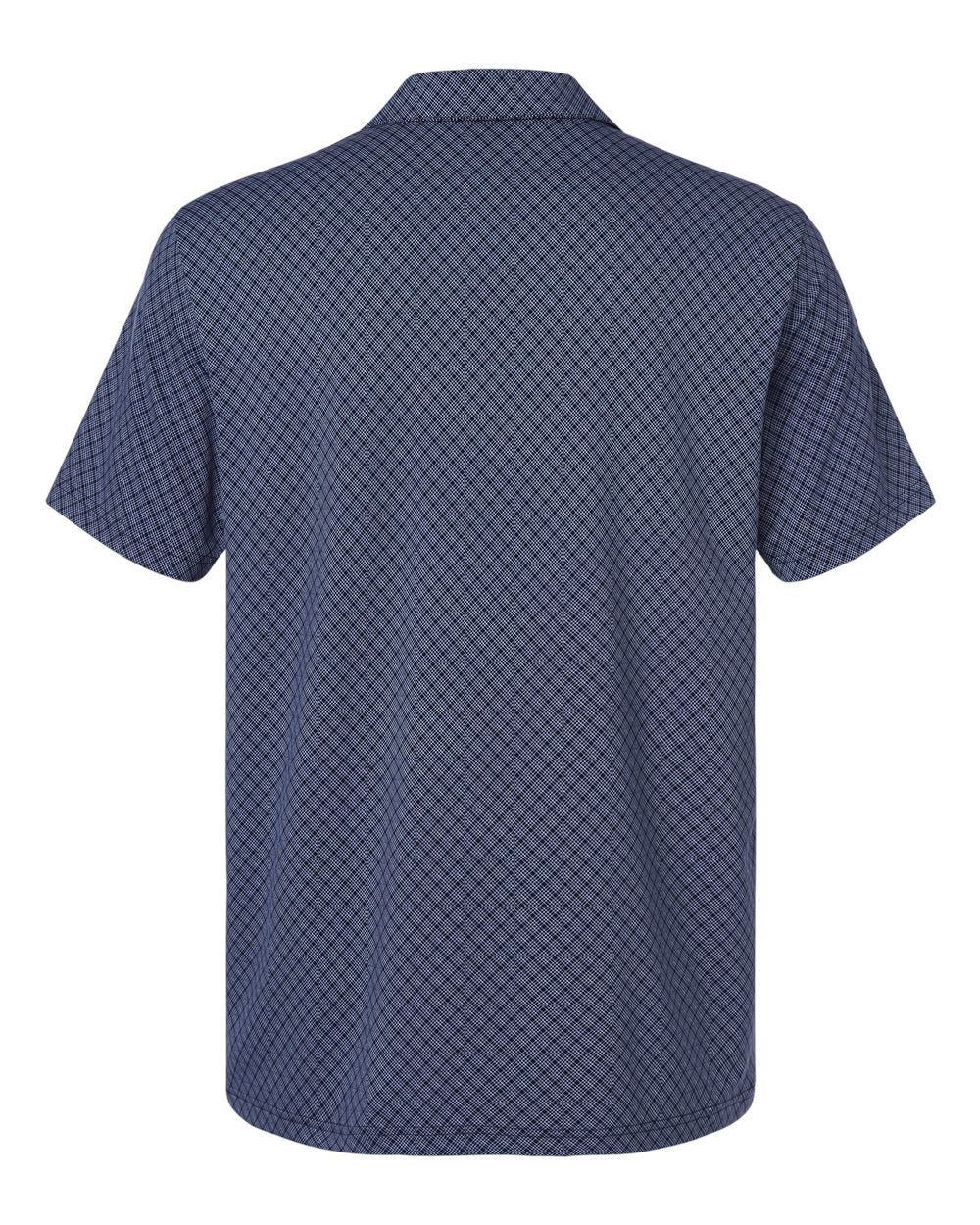 Men's 4-Way Stretch Printed Polo - Back - B13053653 - Collegiate Navy