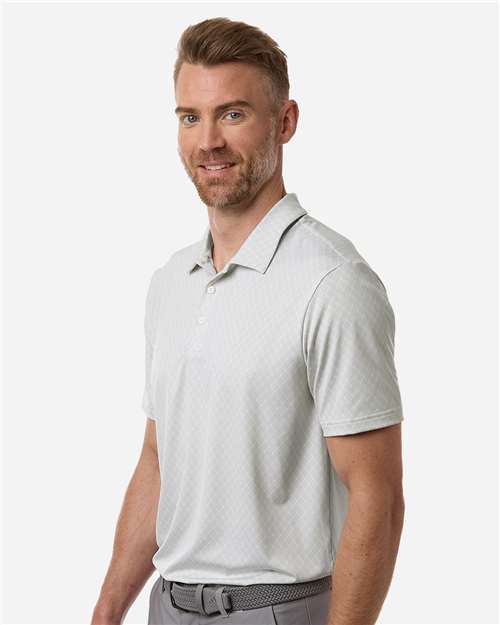 Men's 4-Way Stretch Printed Polo - OnModelSide - B13053003 - White
