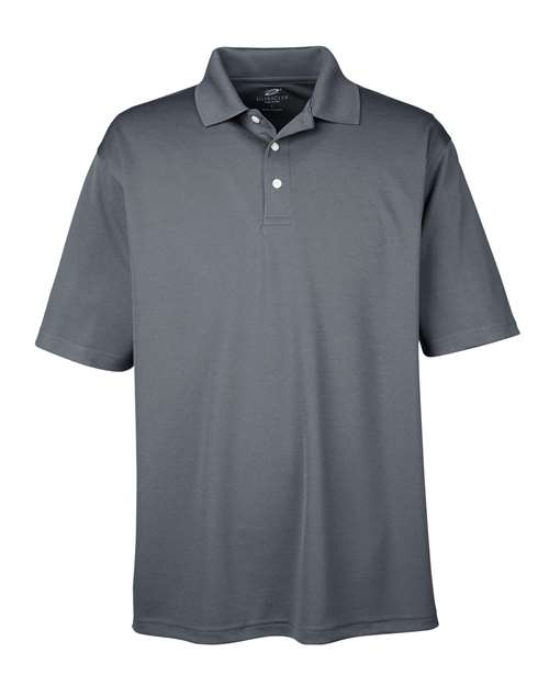 Men's Cool & Dry Stain-Release Performance Polo - Front - B914E1621 - Charcoal