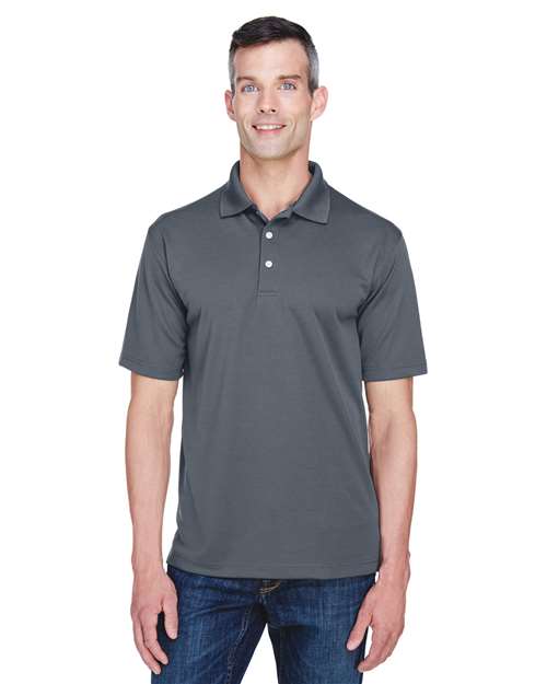 Men's Cool & Dry Stain-Release Performance Polo - OnModelFront - B914E1621 - Charcoal