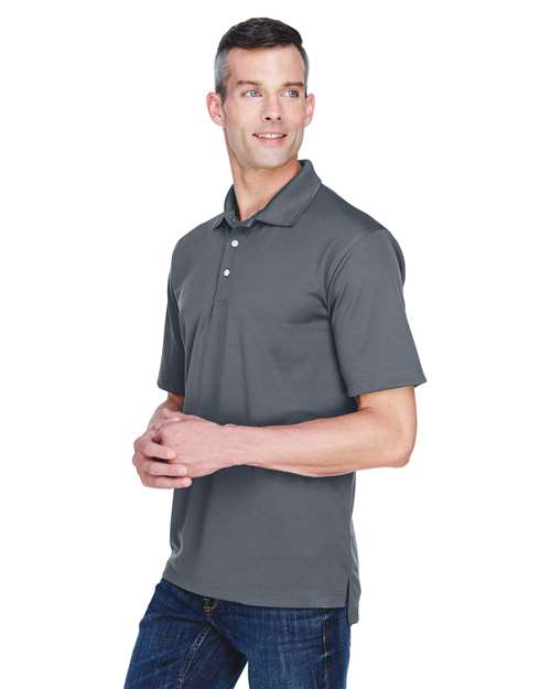 Men's Cool & Dry Stain-Release Performance Polo - OnModelSide - B914E1621 - Charcoal