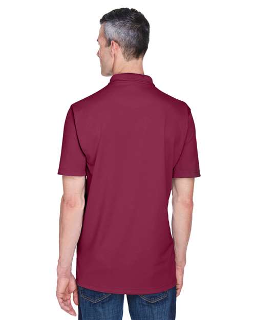 Men's Cool & Dry Stain-Release Performance Polo - OnModelBack - B914E1531 - Maroon