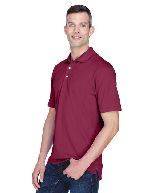 Men's Cool & Dry Stain-Release Performance Polo - OnModelSide - B914E1531 - Maroon