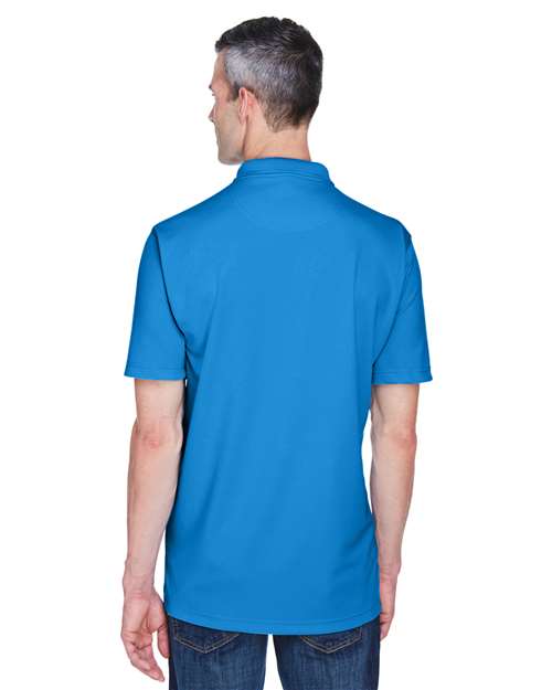 Men's Cool & Dry Stain-Release Performance Polo - OnModelBack - B914E1253 - Pacific Blue