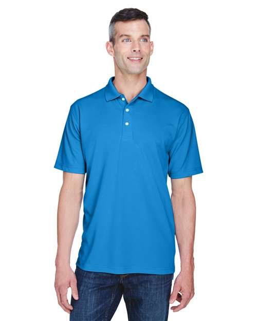Men's Cool & Dry Stain-Release Performance Polo - OnModelFront - B914E1253 - Pacific Blue