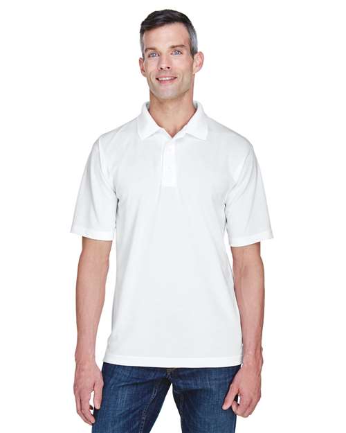 Men's Cool & Dry Stain-Release Performance Polo - OnModelFront - B914E1003 - White